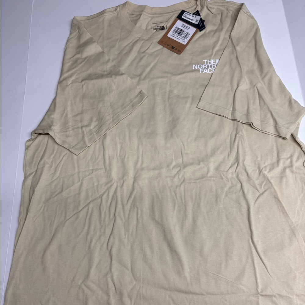 The North Face Men's Beige Short Sleeve Tee